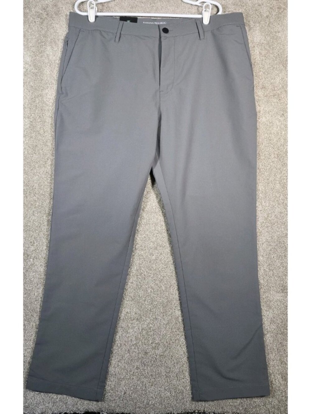 Banana Republic Flat Front Dress Pants Gray Business Casual Office Men's 38x29